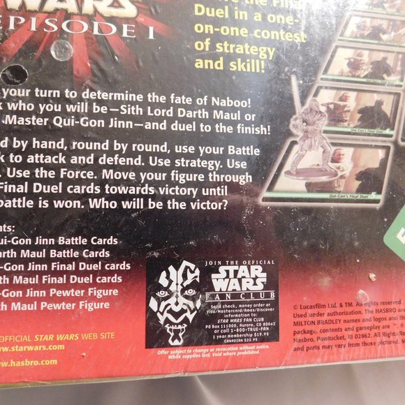 Vintage Star Wars Episode 1CLASH OF THE LIGHT Sabers Game New Vintage 1999 - Picture 3 of 5